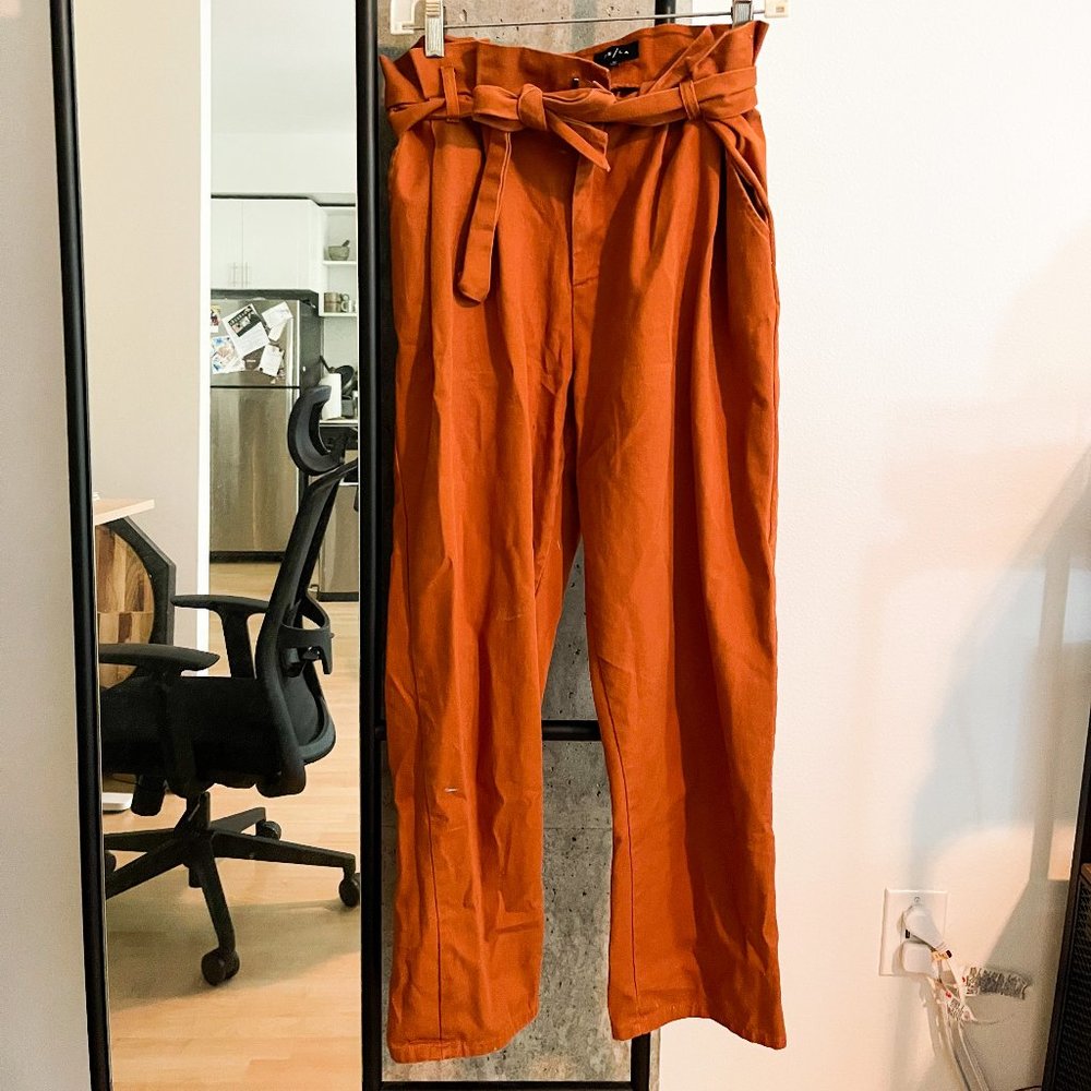PacSun Burnt Orange Paper Bag Pants